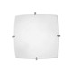 Quattro Ceiling Flush Mount - Satin Nickel / White Quattro Ceiling Flush Mount - Satin Nickel / White