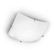 Quattro Ceiling Flush Mount - Satin Nickel / White Quattro Ceiling Flush Mount - Satin Nickel / White