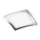 Basic Square Ceiling Flush Mount - Chrome / White Basic Square Ceiling Flush Mount - Chrome / White