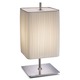 Coimbra Table Lamp - Satin Nickel / White