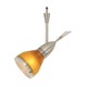 FJ Spirit Head with S3 Round Glass Shade - Satin Nickel / Amber FJ Spirit Head with S3 Round Glass Shade - Satin Nickel / Amber
