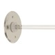 Monorail 4 Inch Round End-Feed Canopy - Satin Nickel Monorail 4 Inch Round End-Feed Canopy - Satin Nickel /
