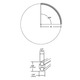 Monorail Pre-Bent Rail 90 Degree Curve - Antique Bronze / 