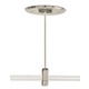 Monorail 4 Inch Round Single Feed Canopy - Satin Nickel / 