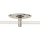 Monorail 4 Inch Round Single Feed Canopy - Satin Nickel / 