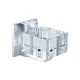 Square Crystal Wall Sconce - Satin Aluminum / Crystal Square Crystal Wall Sconce - Satin Aluminum / Crystal