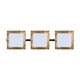 Alex Bath Bar W / Flat Glass Trim - Bronze / Opal/Gold Foil Alex Bath Bar W / Flat Glass Trim - Bronze / Opal/Gold Foil