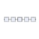 Alex Bath Bar W / Flat Glass Trim - Satin Nickel / Opal/Clear Alex Bath Bar W / Flat Glass Trim - Satin Nickel / Opal/Clear