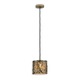 Alita Champagne Mini Pendant - Silver Leaf / Champagne