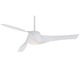 Artemis Fan - High Gloss White / Etched Opal Artemis Fan - High Gloss White / Etched Opal