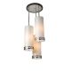 Astoria 3 Light Pendant - Polished Nickel / Eggshell Silk Pongee Astoria 3 Light Pendant - Polished Nickel / Eggshell Silk Pongee