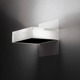 Beta Wall Sconce - Black Lacquered Metal / White