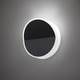 Beta Round Wall Sconce - Black Lacquered Metal / White Beta Round Wall Sconce - Black Lacquered Metal / White