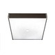 Citadel Wall / Ceiling Mount - Mahogany/Chrome / White