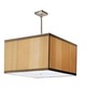 Classique Square Pendant - Satin Nickel / Mocha Silk Dupioni Classique Square Pendant - Satin Nickel / Mocha Silk Dupioni