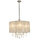 Crystal Veil Chandelier - Chrome / White Crystal Veil Chandelier - Chrome / White