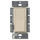 Diva Satin 1000W Incandescent Single Pole Dimmer - Stone / 