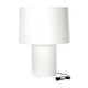 Double Round Table Lamp - White Double Round Table Lamp - / White
