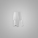 Dress Table Lamp - Black / White