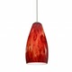 XP Karli Pendant - Satin Nickel / Garnet XP Karli Pendant - Satin Nickel / Garnet