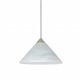 XP Kona Pendant - Satin Nickel / Marble