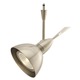 FJ Spirit Head with S5 Big Solid Shade - Satin Nickel / Satin Nickel