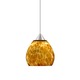 XP Tay Tay Pendant - Satin Nickel / Amber Cloud