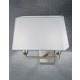 Francoforte Wall Sconce - Satin Nickel / White