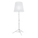 Gilda Floor Lamp - Aluminum / White Gilda Floor Lamp - Aluminum / White