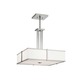 Hatbox Square Pendant - Brushed Nickel / Opal Hatbox Square Pendant - Brushed Nickel / Opal