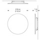 Hoop Glass Wall / Ceiling Mount - /