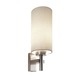 Inca Wall Sconce - Satin Nickel / Off White Inca Wall Sconce - Satin Nickel / Off White
