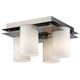 Ingo Ceiling Flush Mount - Gunmetal / Etched White Opal Ingo Ceiling Flush Mount - Gunmetal / Etched White Opal
