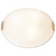 Linen Ceiling Flush Mount - Brushed Steel / Textured