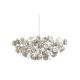 Love You Love You Not Oval Chandelier - White / Crystal Love You Love You Not Oval Chandelier - White / Crystal