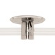 Monorail 2-Circuit 4 Inch Round Dual Feed Canopy - Satin Nickel / 