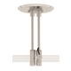 Monorail 2-Circuit 4 Inch Round Dual Feed Canopy - Satin Nickel / 