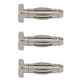 Monorail 2-Circuit End Caps - Satin Nickel Monorail 2-Circuit End Caps - Satin Nickel /