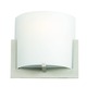 Mini Bow Wall Sconce - Satin Nickel / Etched White Mini Bow Wall Sconce - Satin Nickel / Etched White