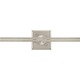 Monorail Wall 2 Inch Square Canopy - Satin Nickel Monorail Wall 2 Inch Square Canopy - Satin Nickel /