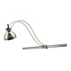 Monorail Wall Curve Head with S6 Round Shade - Satin Nickel / Satin Nickel Monorail Wall Curve Head with S6 Round Shade - Satin Nickel / Satin Nickel