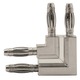 Monorail Wall L Conductive Connector - Satin Nickel Monorail Wall L Conductive Connector - Satin Nickel /
