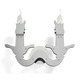 Night Watch 2 Light Wall Sconce - Stainless Steel / 