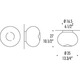 Ombre PP Wall / Ceiling Mount - /