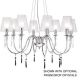 Opera 8 Light Chandelier - Polished Chrome / Clear Opera 8 Light Chandelier - Polished Chrome / Clear