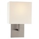 P470 Wall Sconce - Brushed Nickel / White Linen P470 Wall Sconce - Brushed Nickel / White Linen