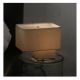 Paso Doble Table Lamp - Black Chrome / Gold Fabric