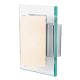 Phoebe Wall Sconce W / Glass Panel - Chrome / Clear/Opal