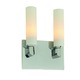 Pipe 2 Light Wall Sconce - Chrome / White Pipe 2 Light Wall Sconce - Chrome / White