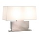 Plinth Low Table Lamp - Black Nickel / Off White Plinth Low Table Lamp - Black Nickel / Off White